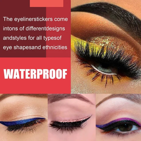 2022 New Reusable Eyeliner and Eyelash Stickers (4 Pairs)