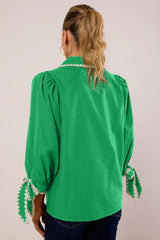 Women's Cute Bow Long Sleeve Shirt