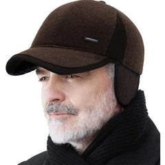 Men's Winter Baseball Cap - With Ear Muffs