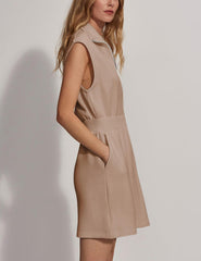 Women's Zipper Mini Dress with Pockets