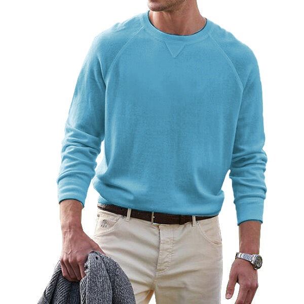 Men's Cotton Casual Crew Neck Tops