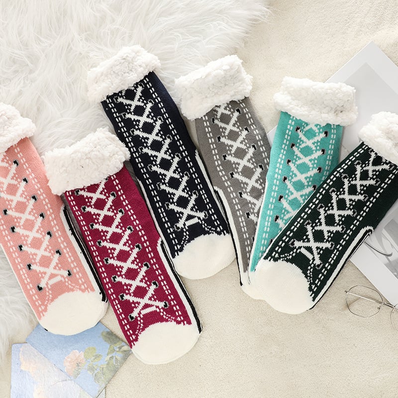 🔥Ultra-thick Cashmere Slipper Home Socks