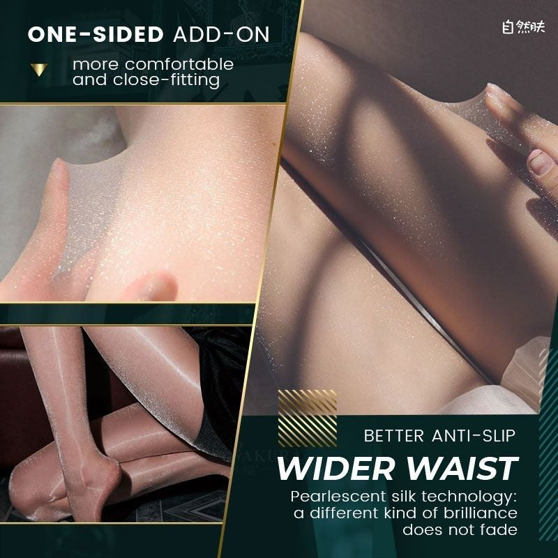 Pearlescent Silk Stockings Sexy Nylon Pantyhose