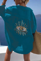 Women's Casual Sequin Beaded Shirts
