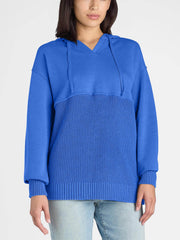 Women's Casual Mix Media Hoodie