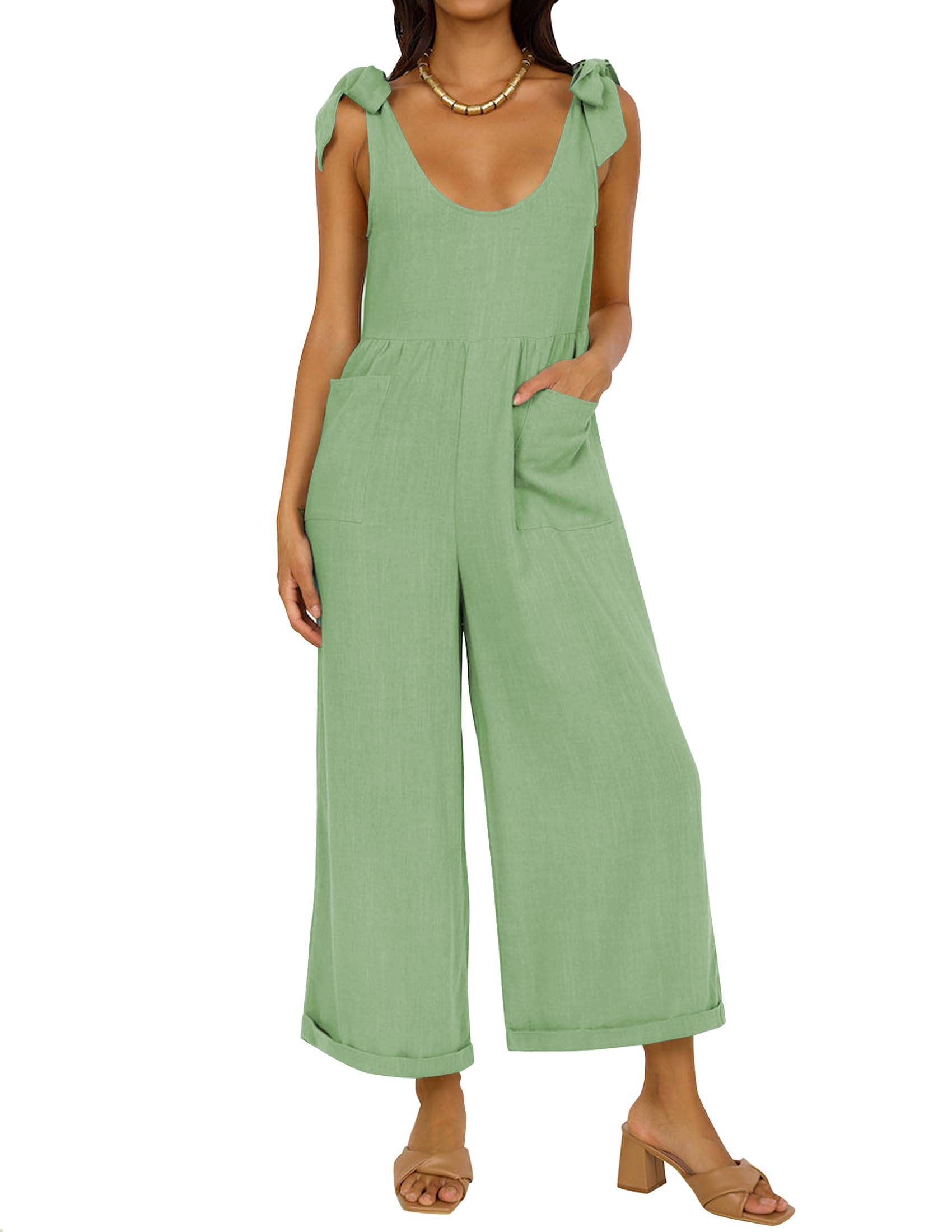 Women's Wide Leg  Jumpsuits with Pockets