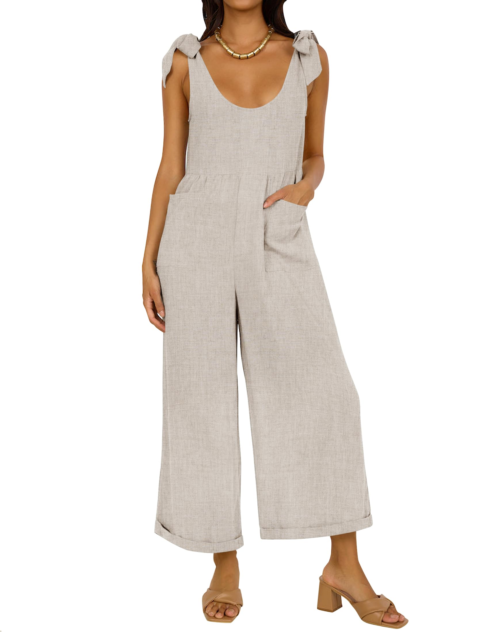 Women's Wide Leg  Jumpsuits with Pockets