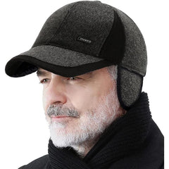 Men's Winter Baseball Cap - With Ear Muffs