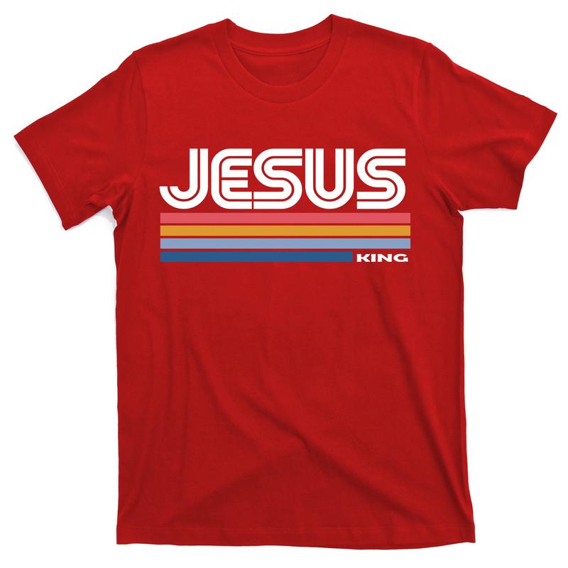 Retro Jesus King Oversized Cotton T-Shirt