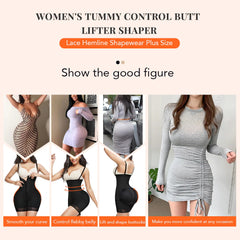 Firm Tummy Compression Bodysuit Shaper with Butt Lifter
