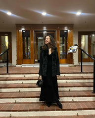 Fall New Sleeved Knit Midi Dress
