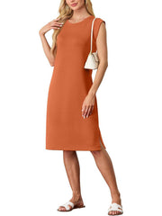 Women's Casual Loose Split Wrinkle-Free T-shirt Dress