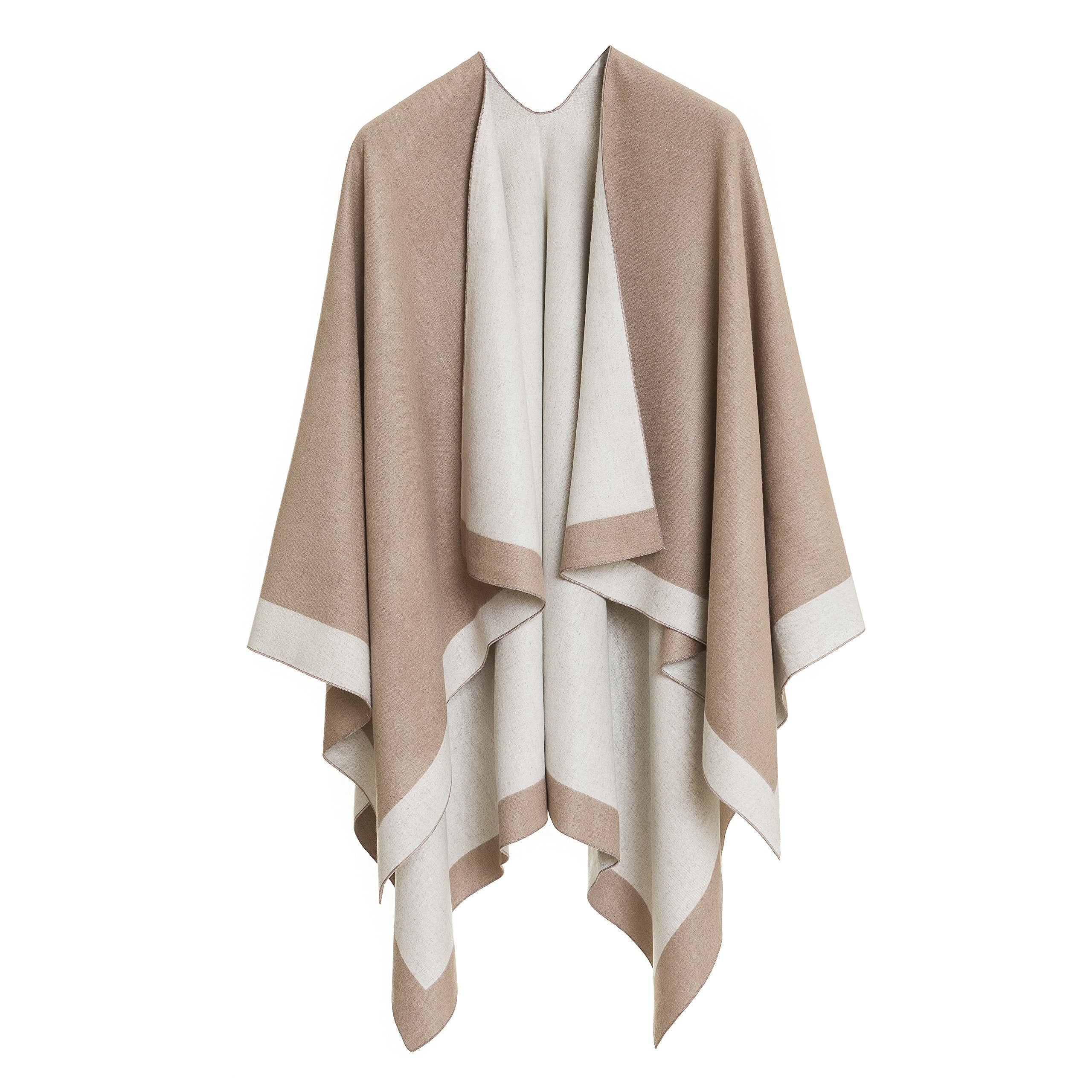 Women's Reversible Shawl Wrap Poncho