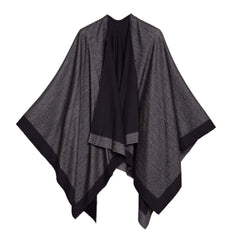 Women's Reversible Shawl Wrap Poncho