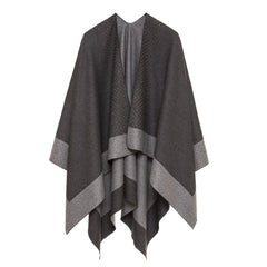 Women's Reversible Shawl Wrap Poncho