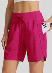 Women's 7 Inseam Athletic High Wasistband Shorts