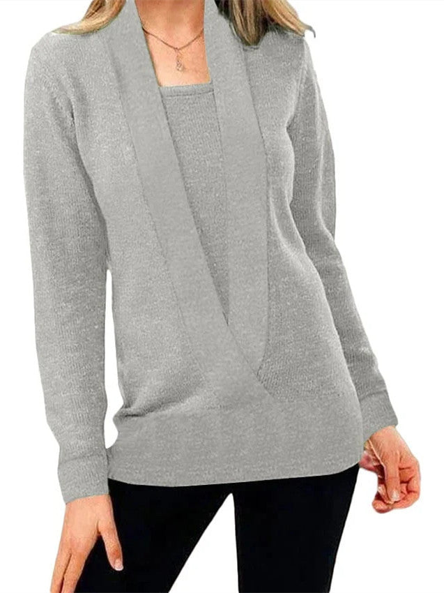 Women's Pullover Cropped Knitted Jumpers