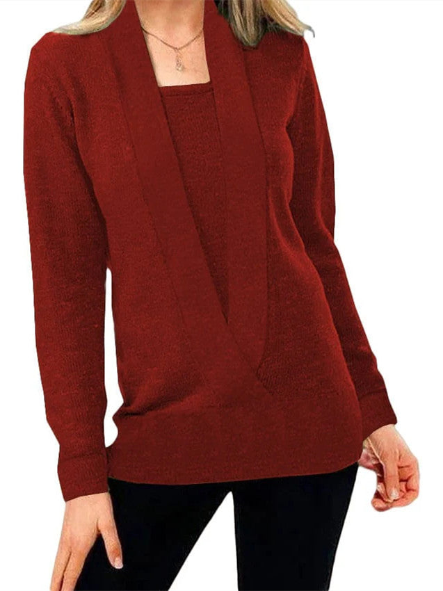 Women's Pullover Cropped Knitted Jumpers