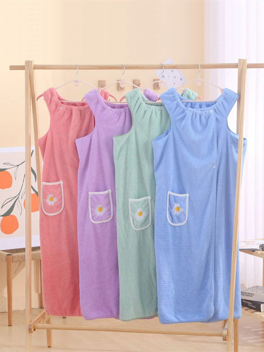 Quick Dry Absorb Water Wearable Bathrobes