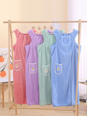 Quick Dry Absorb Water Wearable Bathrobes