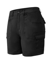 Solid Stitch Trim Roll Hem Shorts