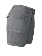 Solid Stitch Trim Roll Hem Shorts