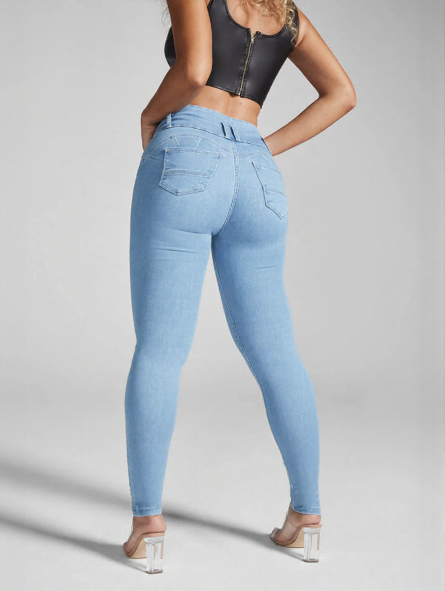 Women's High Waist Skinny Stretch Jeans