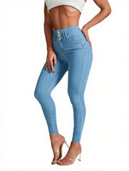 Women's High Waist Skinny Stretch Jeans