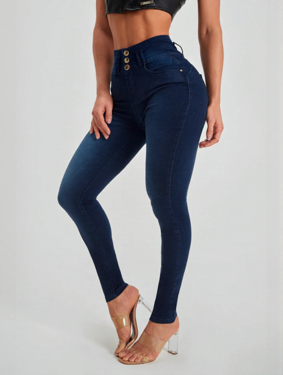 Women's High Waist Skinny Stretch Jeans
