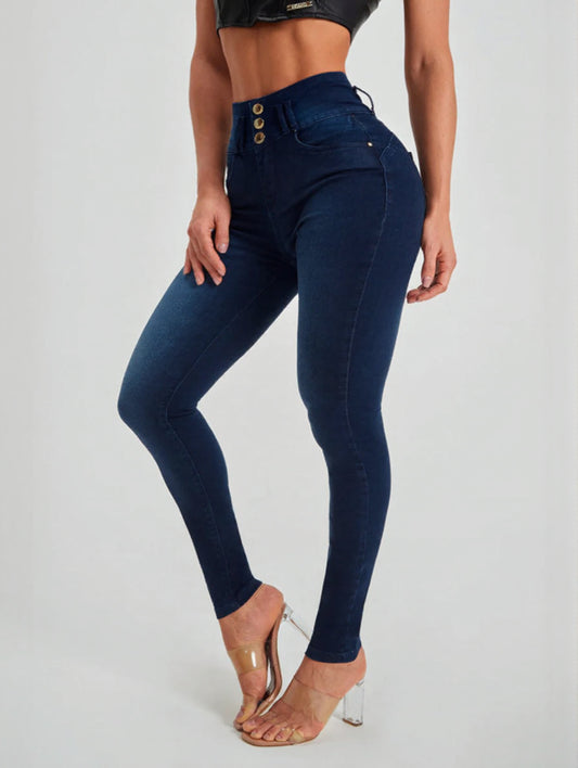 Women's High Waist Skinny Stretch Jeans