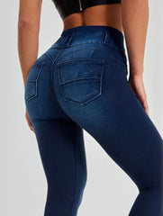 Women's High Waist Skinny Stretch Jeans
