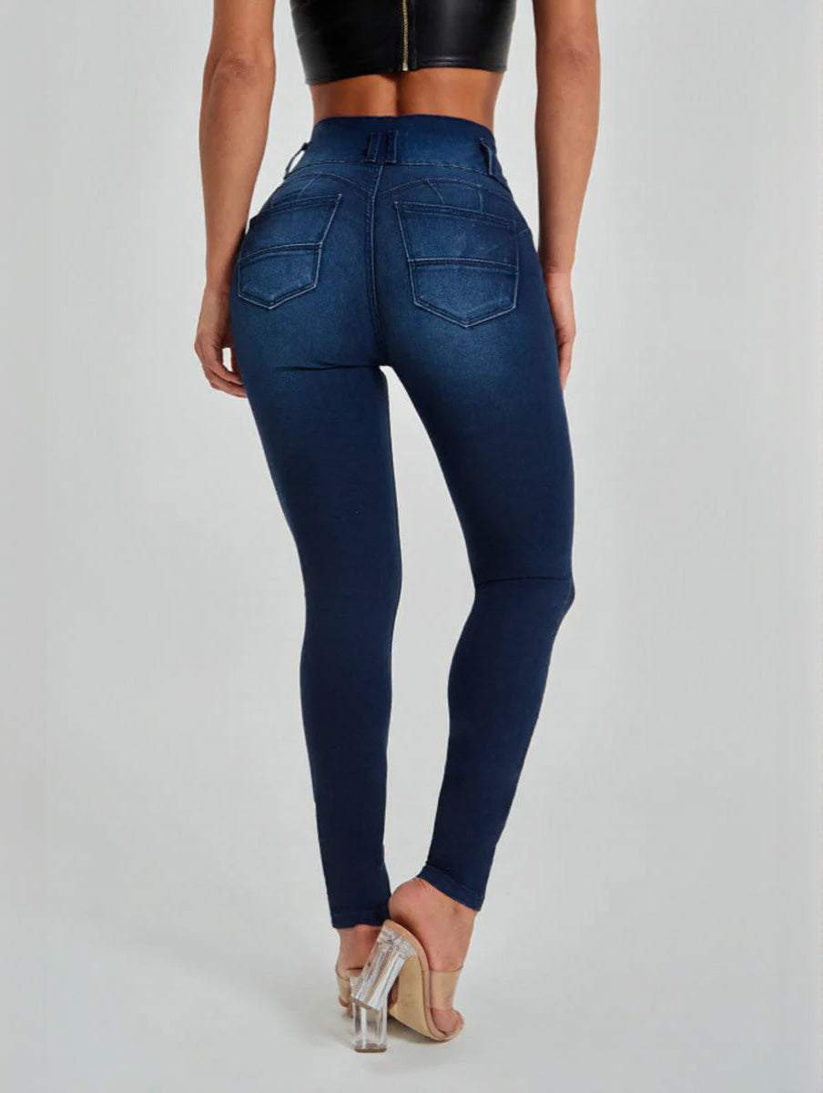 Women's High Waist Skinny Stretch Jeans