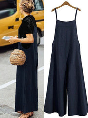Women's Oversized Sleeveless Casual Jumpsuit