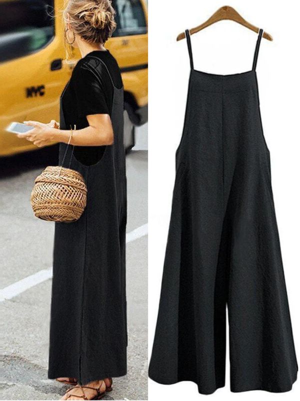 Women's Oversized Sleeveless Casual Jumpsuit