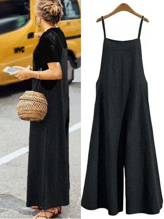 Women's Oversized Sleeveless Casual Jumpsuit