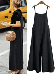 Women's Oversized Sleeveless Casual Jumpsuit