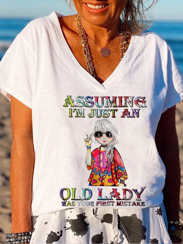 Summer New Girls English Print T-shirt
