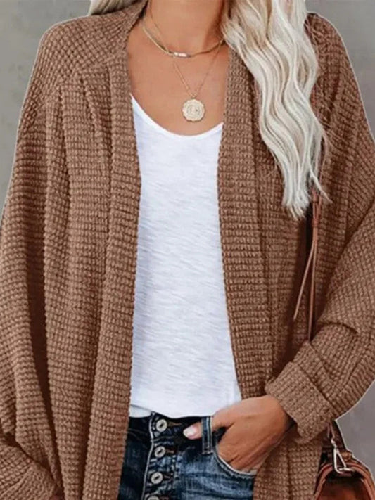 Women's Batwing Sleeve Open Front Longline Coat