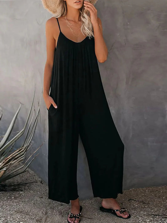 Women's Flowy Jumpsuit with Pockets