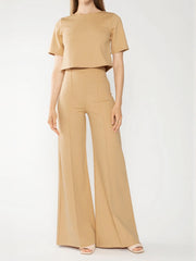 Women's Knit Wide Leg Pants