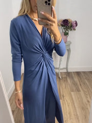 Casual 2 Pieces Suit With Long Top Matching Trouser