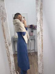 Casual 2 Pieces Suit With Long Top Matching Trouser