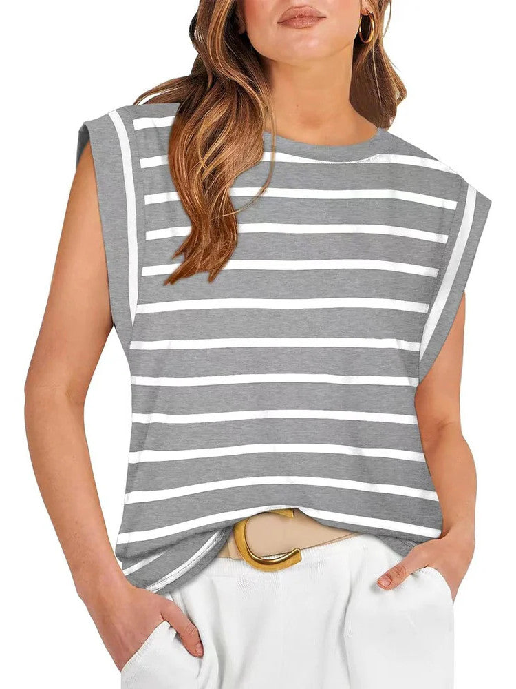 Women's Basic Fashion Casual Vest T-Shirt