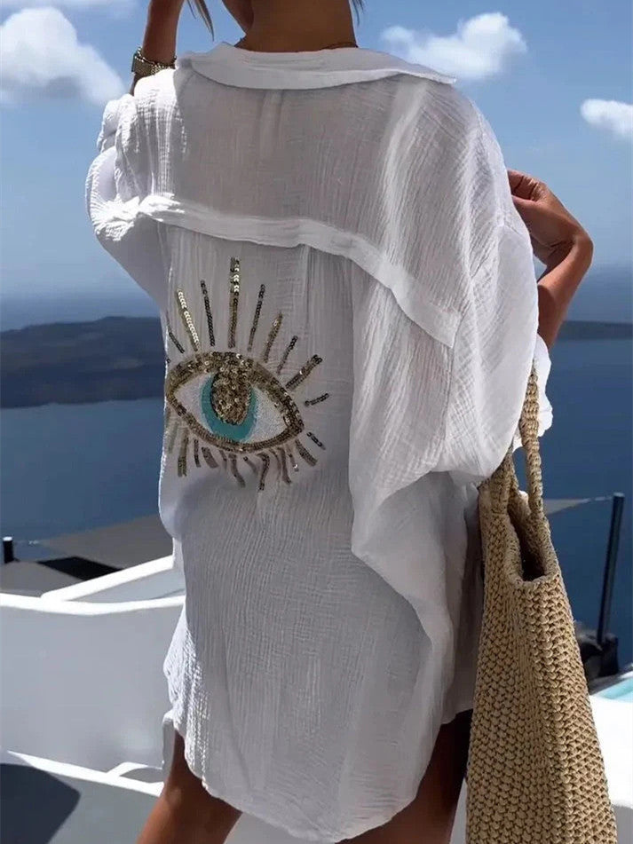 Women's Casual Sequin Beaded Shirts