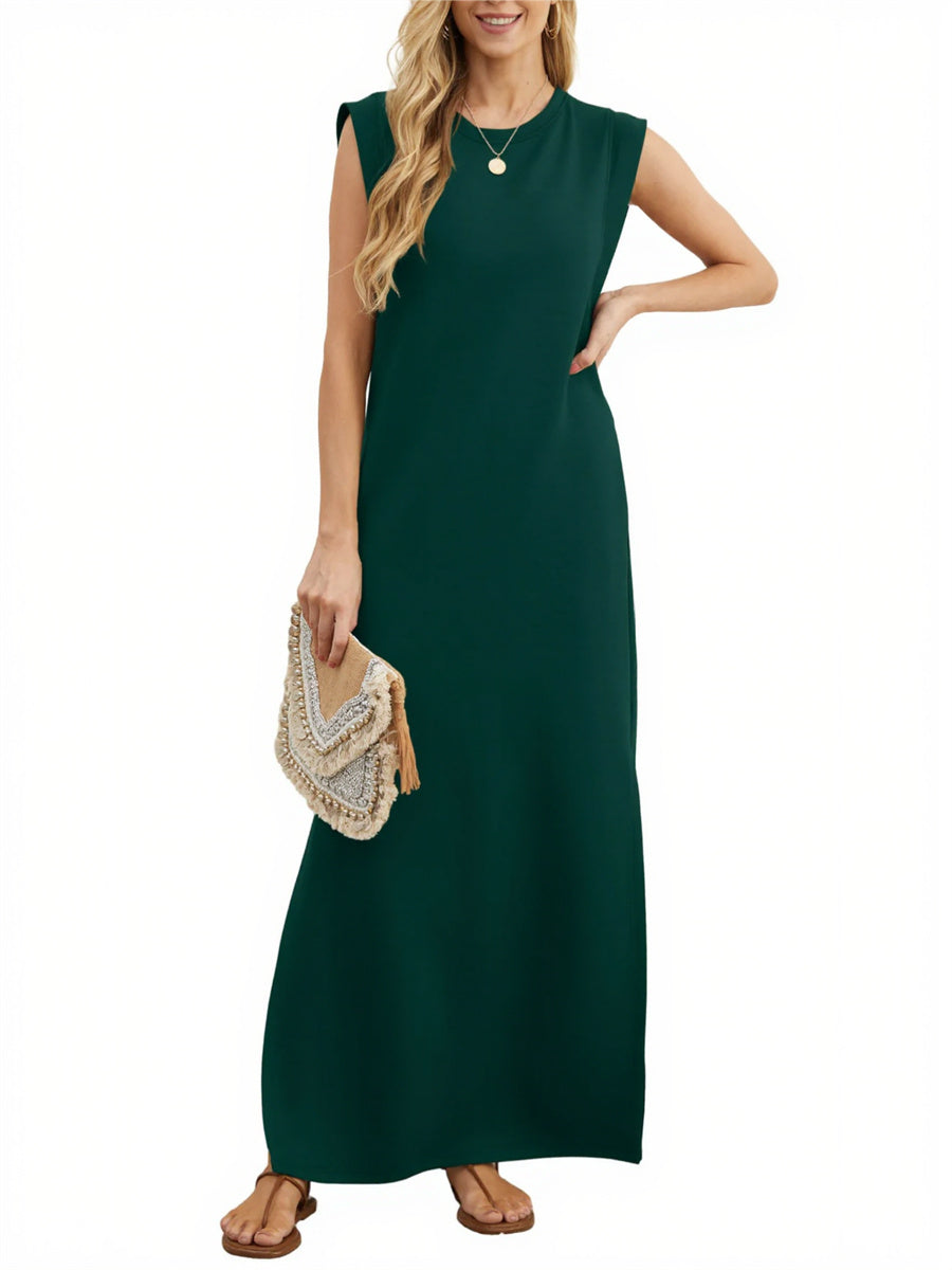 Women's Casual Loose Split Wrinkle-Free Maxi Dress