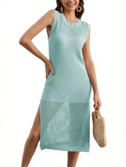 Women's Swimsuit Cover Up Crochet Knit Dresses