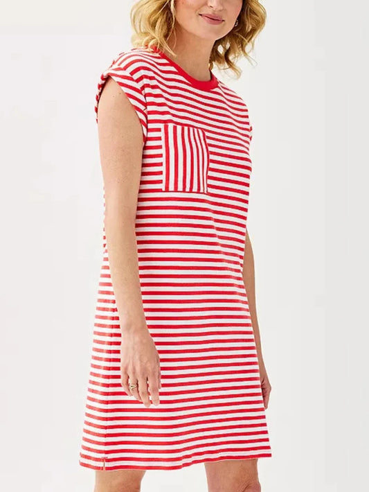 Women's Striped T-Shirt Dress