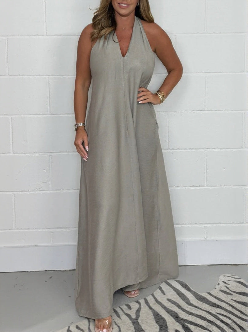Women's T-Back Floaty Maxi Dress