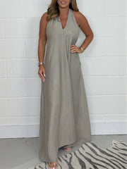 Women's T-Back Floaty Maxi Dress