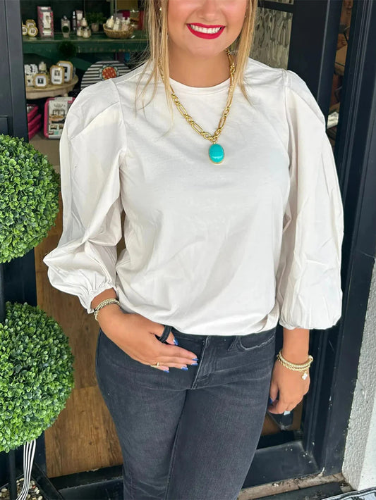 Women's Poplin Long Sleeve Tops